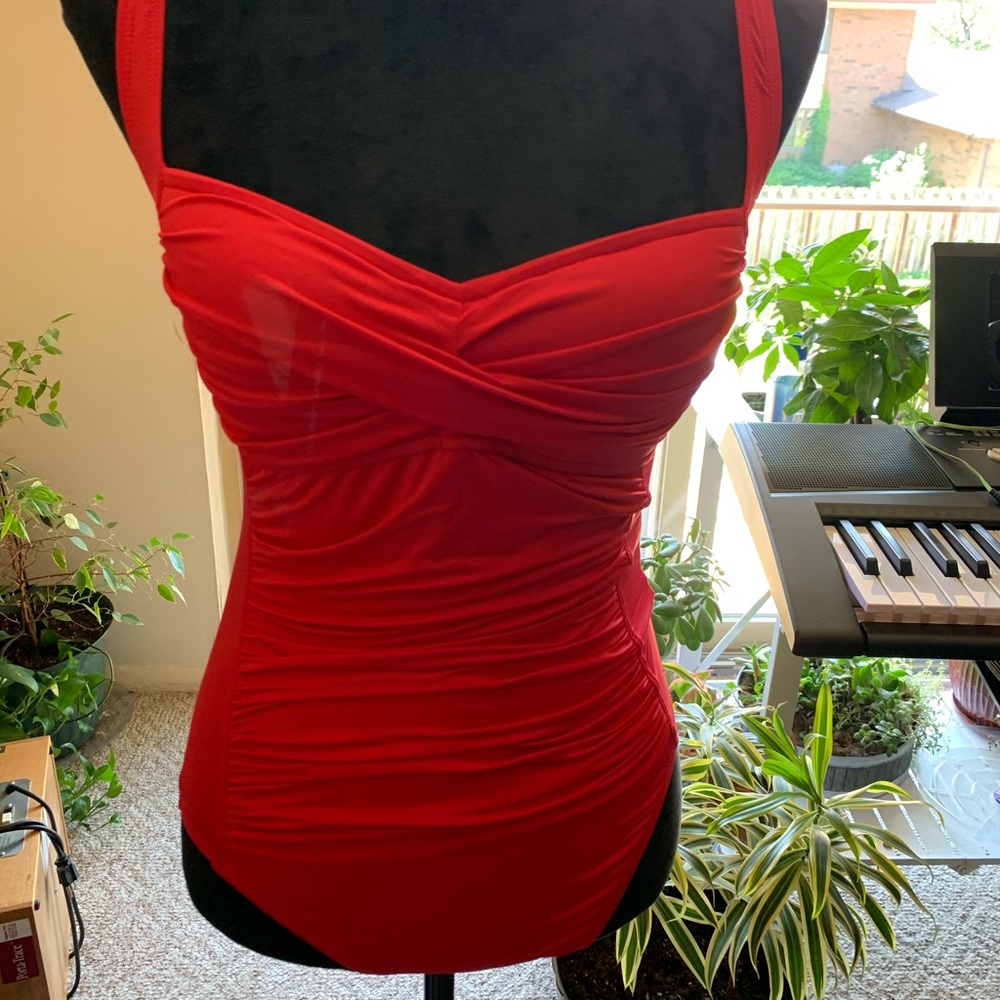La Blanca Cherry Red Swimsuit